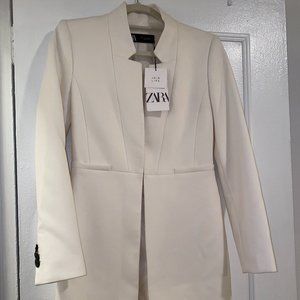 White Zara Blazer New With Tags Size Small